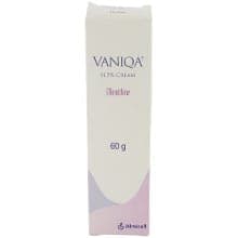 Pacote de 60g de Vaniqa®11,5% creme de Eflornitina
