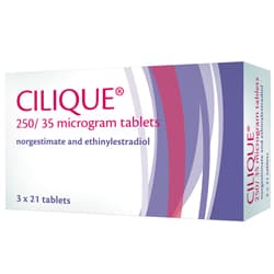 Paket med cilique -piller