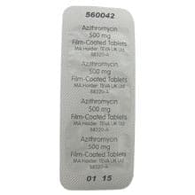 Blister Pack med azitromycin 500 mg tabletter