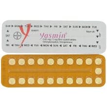 Blister Pack med 21 Yasmin Movie -Coated Tabletter