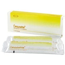 Paket med Cerazette med 84 filmbelagda surfplattor, 75 mikrogram desogestrel i blisterpaket