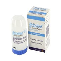 Paket med brikanylinhalator